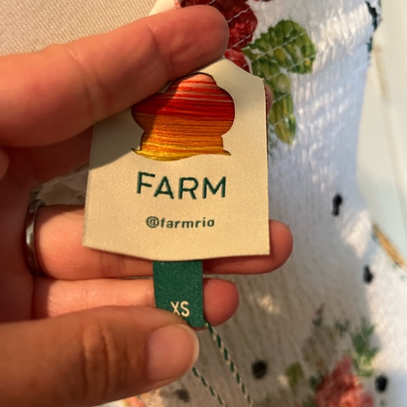 BNWT FARM Rio Nanaju Midi Dress in White Size X-Small - Picture 5 of 9